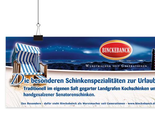 Anzeigengestaltung für die Binckebanck GmbH