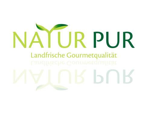 Logodesign für Natur Pur, eine Regionalmarke vom Fleischwerk Edeka Nord